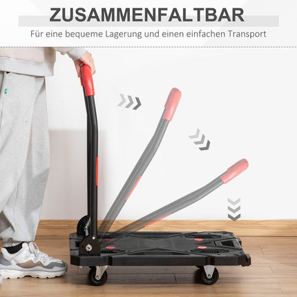 Folding sack trolley and platform trolley, 150 kg capacity
