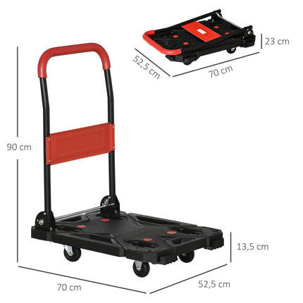 Folding sack trolley and platform trolley, 150 kg capacity