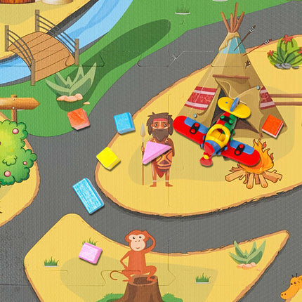 Safari puzzle mat