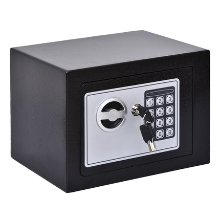 Electronic steel locker - Black, 23x17x17 cm, Home security