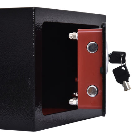 Electronic steel locker - Black, 23x17x17 cm, Home security