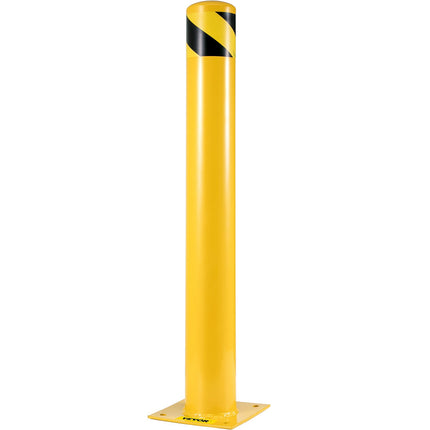 Safety Bollard Posts, 36 Inch Steel, 5.5 Inch Dia, 2-Pack