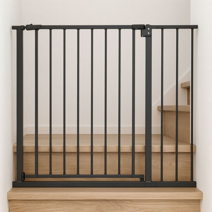 Safety Stair Gate, Extendable 75–100 cm, No-Drill Install