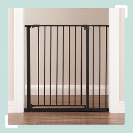 Safety Stair Gate, Extendable 75–100 cm, No-Drill Install