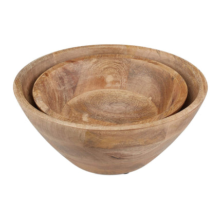 Salad bowl set of 2 mango wood