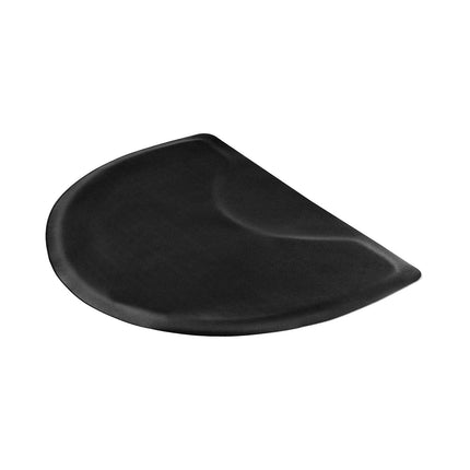 Salon Chair Mat, Semi-Circle 48 x 36 in, 13mm Anti-Fatigue
