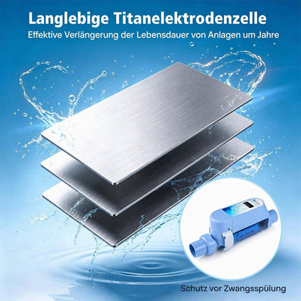 Salt Chlorine Generator for Pools Up to 18 m³, 4 g/h