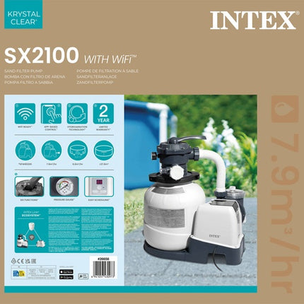 Sand Pump for Pools 7900 L/h, Timer & Wi-Fi
