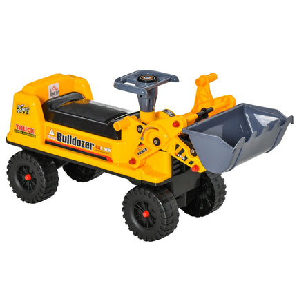 Ride-on car toy for children 2-3 years, PP plastic, yellow