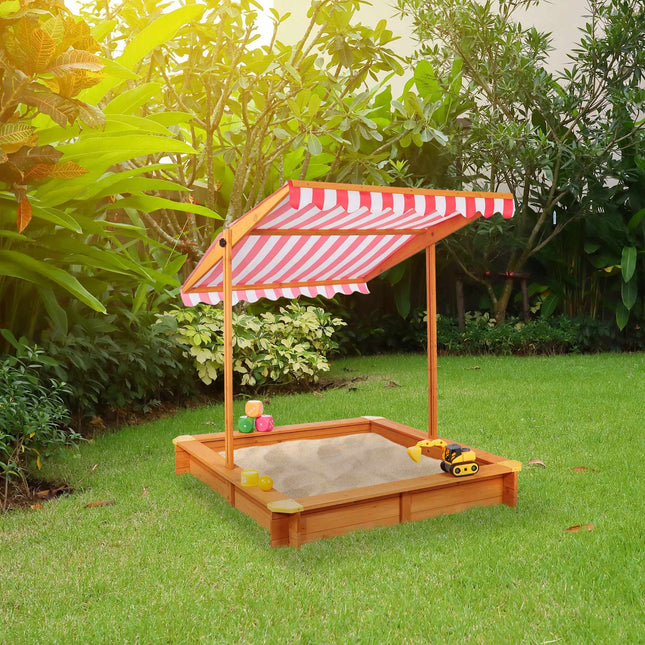 Sandbox with roof