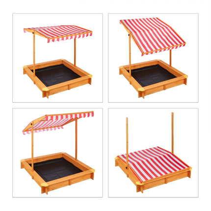 Sandbox with roof