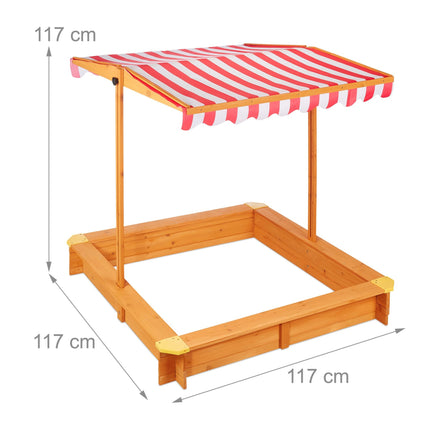 Sandbox with roof
