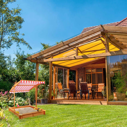 Sandbox with roof
