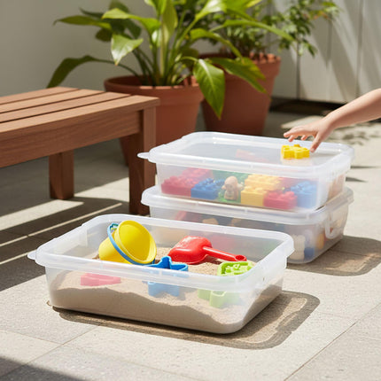 Sandpit with Lid – 2-Piece Sensory Play Set