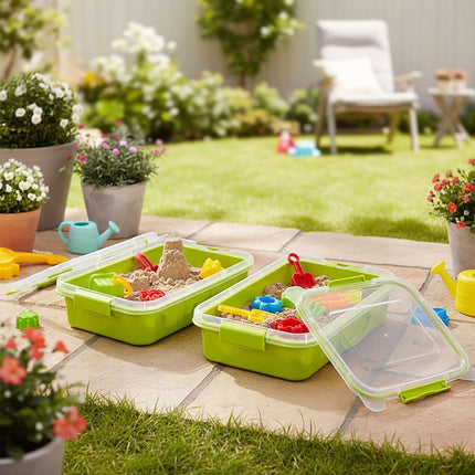 Sandpit with Lid – 2-Piece Sensory Play Set