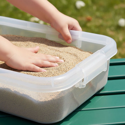 Sandpit with Lid – 2-Piece Sensory Play Set