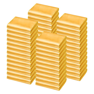 Satin Chair Sashes, 100 Pack, Gold, 7 x 108 In