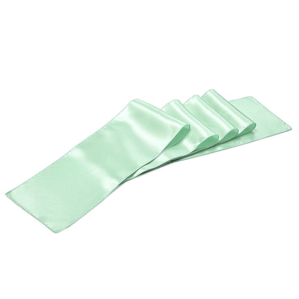 Satin Chair Sashes, 100 Pack, Light Green, 7 x 108 In