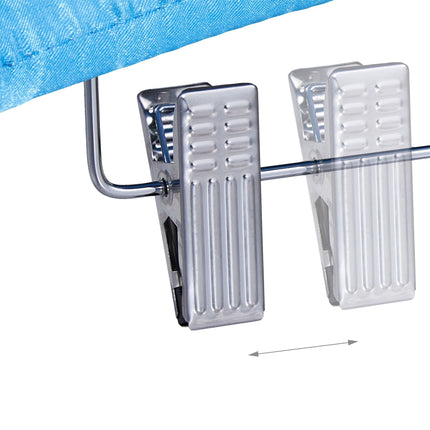 Satin hanger with clips