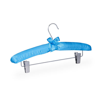 Satin hanger with clips