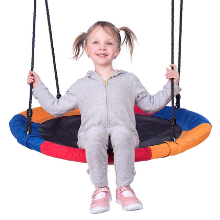 Saucer Swing, Blue-Red-Orange, Outdoor Play, 40""