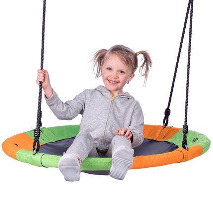 Saucer Swing, Orange-Green, Outdoor Play, Durable