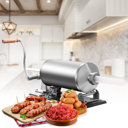 Sausage Stuffer Machine, 4kg Capacity, Stainless Steel