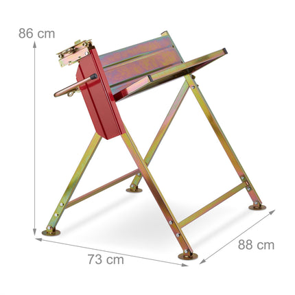 Saw stand with chainsaw holder