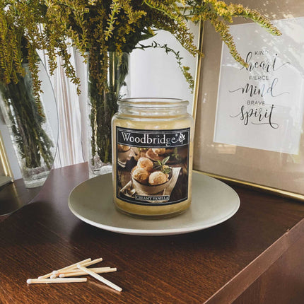 Scented Candle, 130-Hour Burn, Dual Cotton Wicks