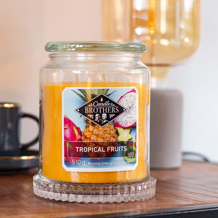 Scented Candle, Glass Jar, Dual Cotton Wicks