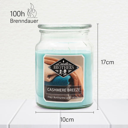 Scented Candle, Glass Jar, Dual Cotton Wicks