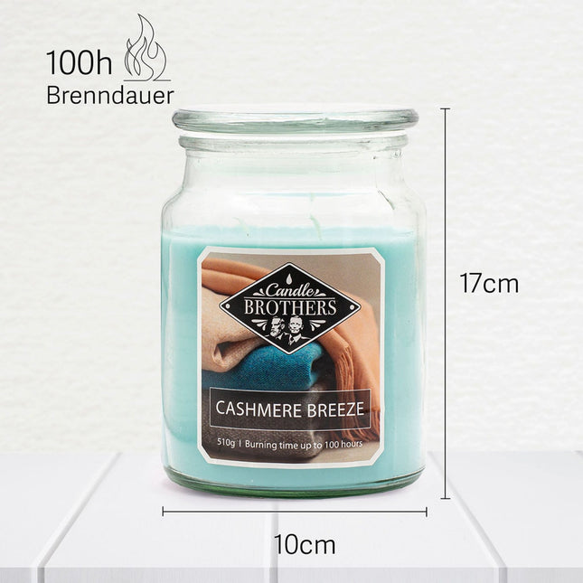 Scented Candle, Glass Jar, Dual Cotton Wicks