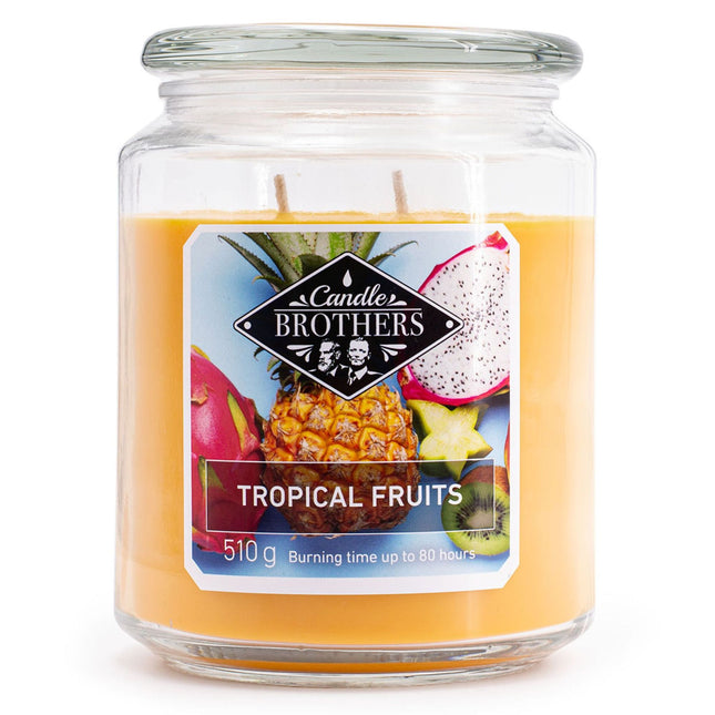 Scented Candle, Glass Jar, Dual Cotton Wicks