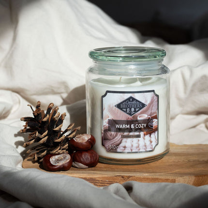 Scented Candle, Glass Jar – Relaxation & Ambiance