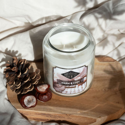 Scented Candle, Glass Jar – Relaxation & Ambiance
