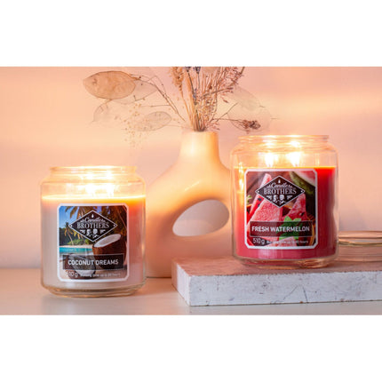 Scented Candle with Two Wicks for Relaxation