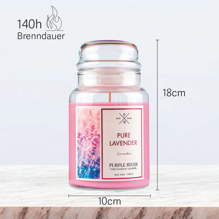 Scented Soy Candle – 140-Hour Burn Time