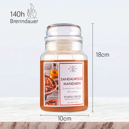 Scented Soy Candle, 140-Hour Burn Time