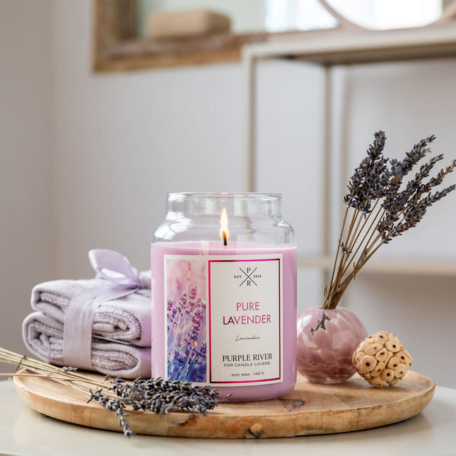 Scented Soy Candle – 140-Hour Burn Time