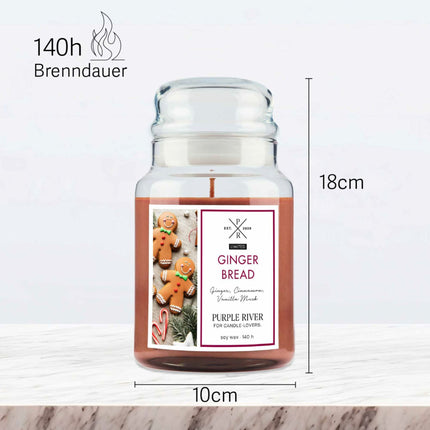 Scented Soy Candle – 140-Hour Burn Time