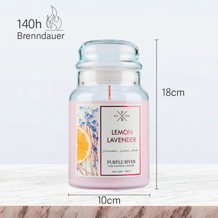 Scented Soy Candle – 140-Hour Burn Time