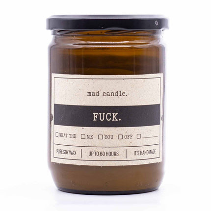 Scented Soy Candle – Lemon & Orange Fragrance, Glass Jar