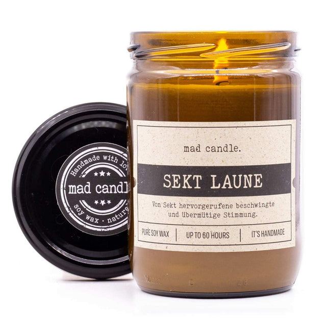 Scented Soy Candle – Lemon & Orange Fragrance, Glass Jar