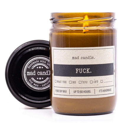 Scented Soy Candle – Lemon & Orange Fragrance, Glass Jar