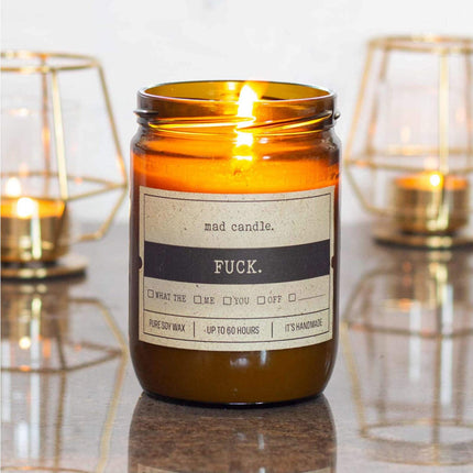 Scented Soy Candle – Lemon & Orange Fragrance, Glass Jar