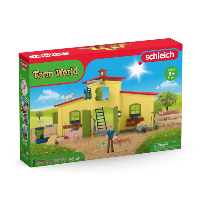 Schleich Farm World Playset Large Farm With Animals