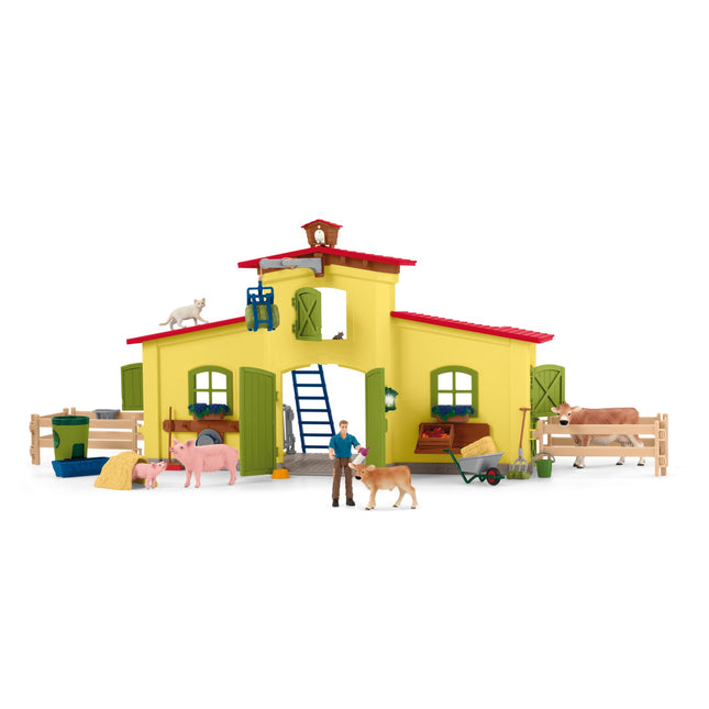 Schleich Farm World Playset Large Farm With Animals
