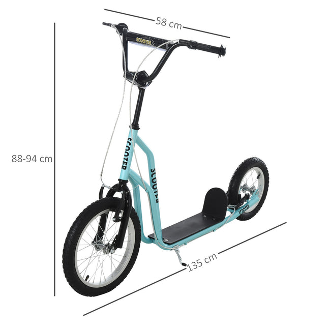 Children's scooter with pneumatic tires, age 5+