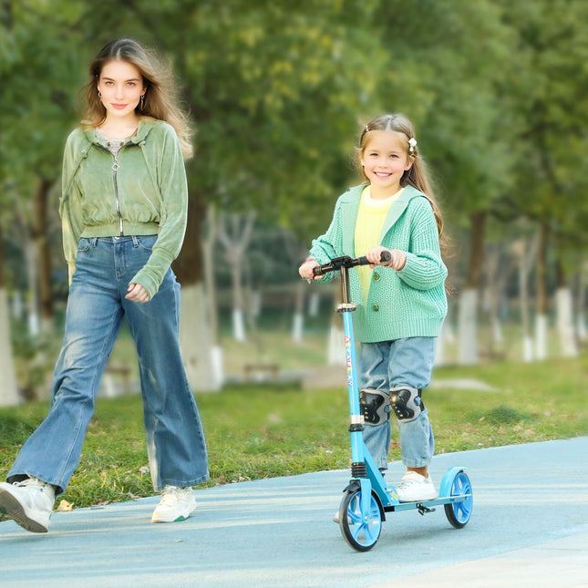 Children's foldable kick scooter, adjustable, 6-12 years