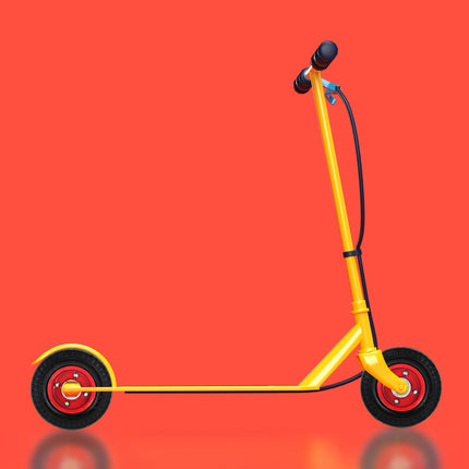Scooter wheel set with 2 wheels